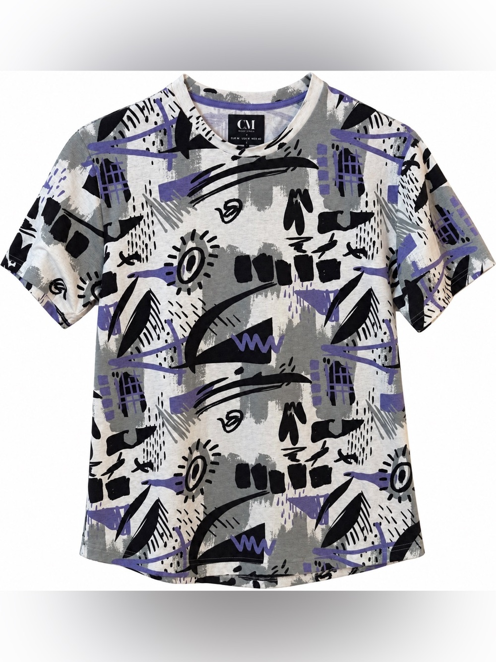 Cactus Man Ricky Singh M Abstract Graffiti Print Tee